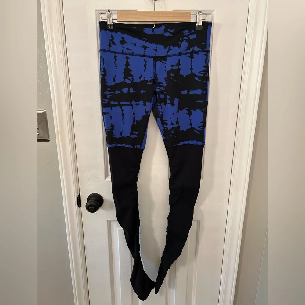 Alo Size S Small Blue and Black Goddess Leggings